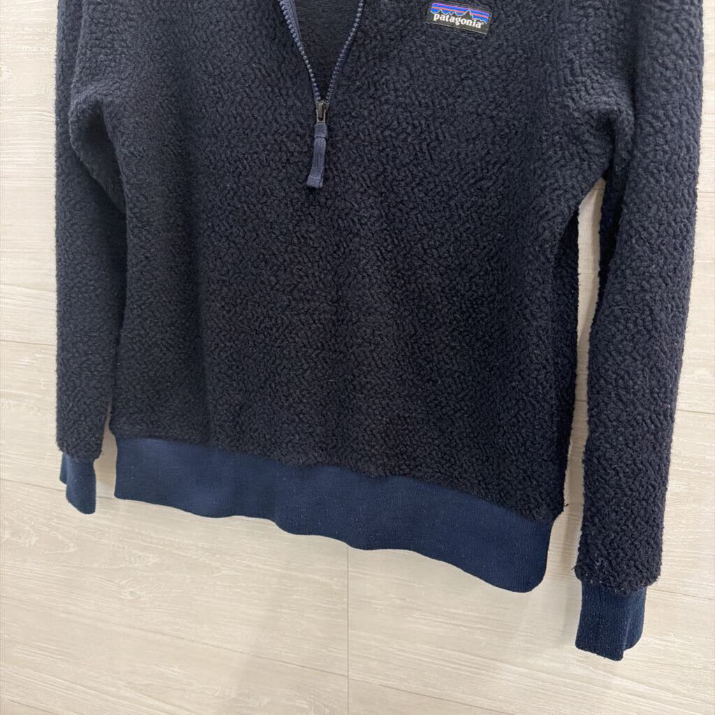 Patagonia Navy Fleece Quarter Zip Pullover Small