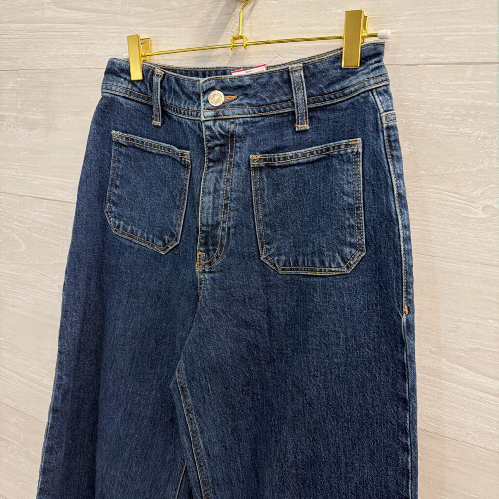 Mavi Dark Wash Paloma Marine High Rise Wide Leg Jeans 26