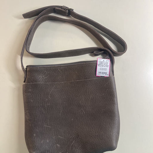 Lifetime Leather Brown Distressed Leather Purse