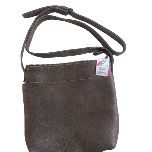 Lifetime Leather Brown Distressed Leather Purse
