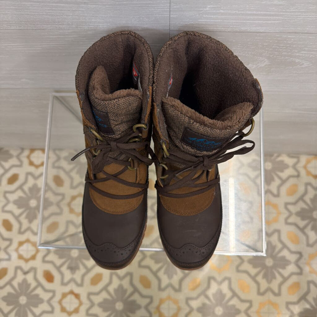 The North Face Brown Nuptse Purna Shorty Winter Boots 9