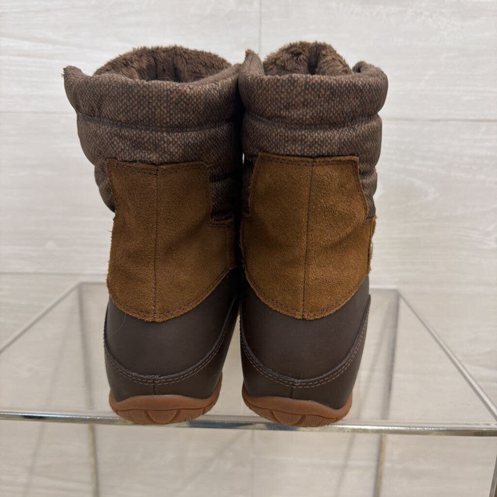 The North Face Brown Nuptse Purna Shorty Winter Boots 9