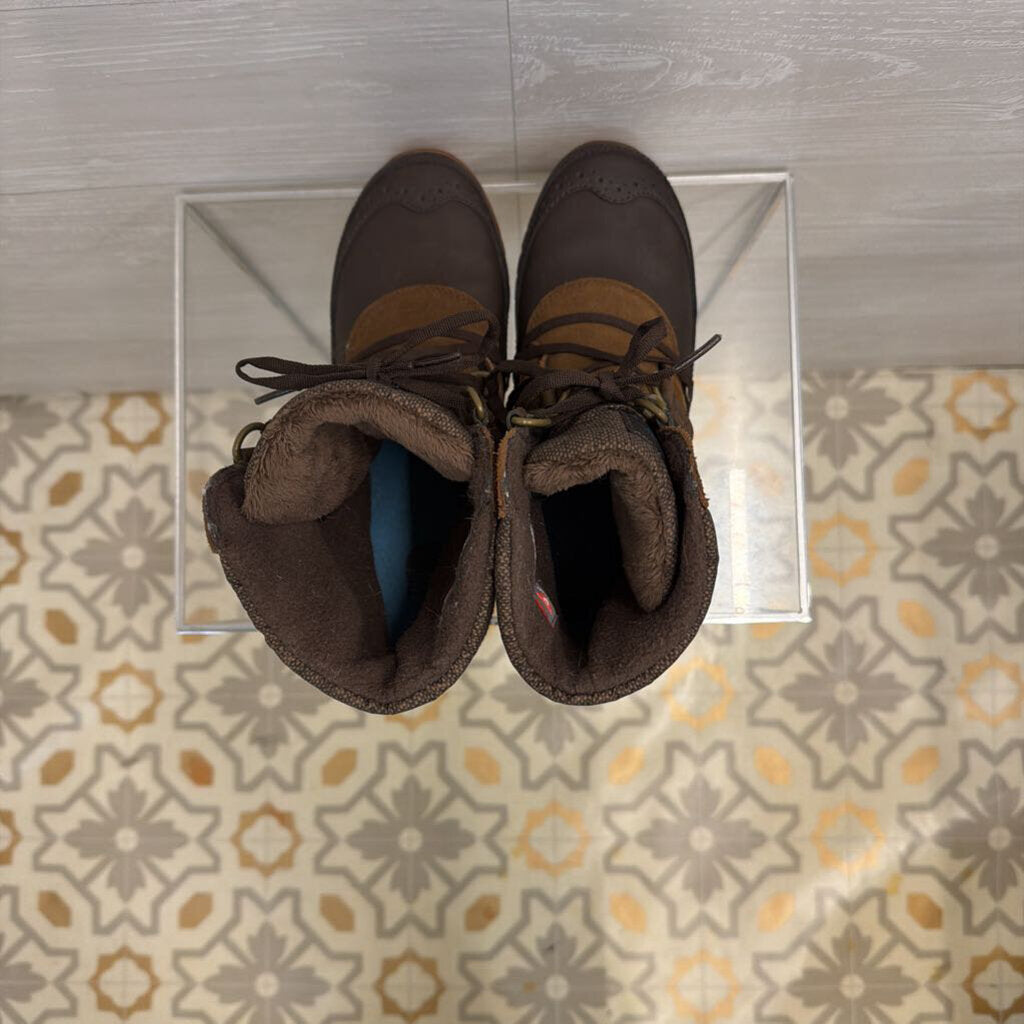 The North Face Brown Nuptse Purna Shorty Winter Boots 9