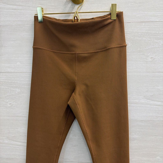 Athleta Brown Ribbed Leggings Small