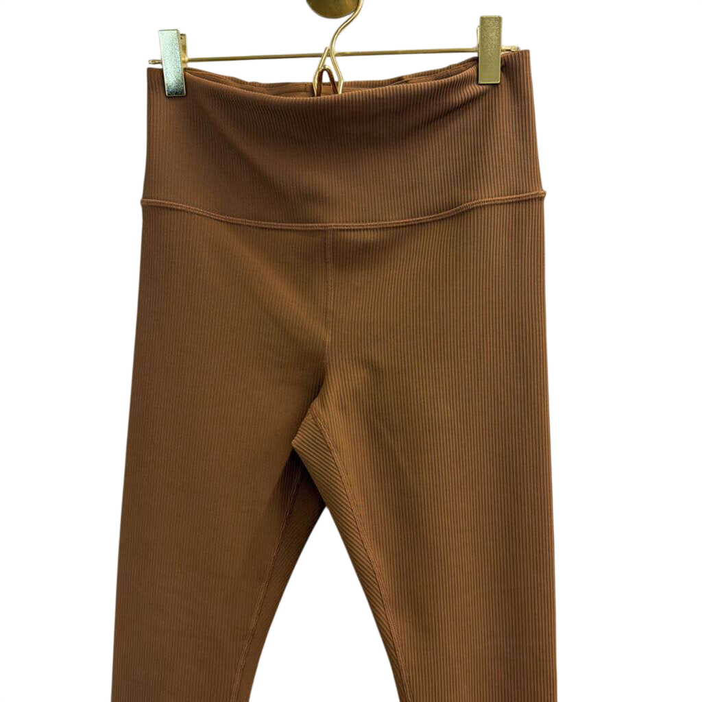 Athleta Brown Ribbed Leggings Small