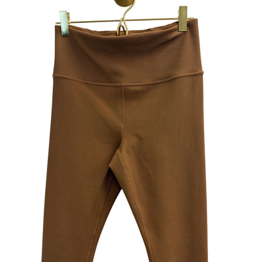 Athleta Brown Ribbed Leggings Small