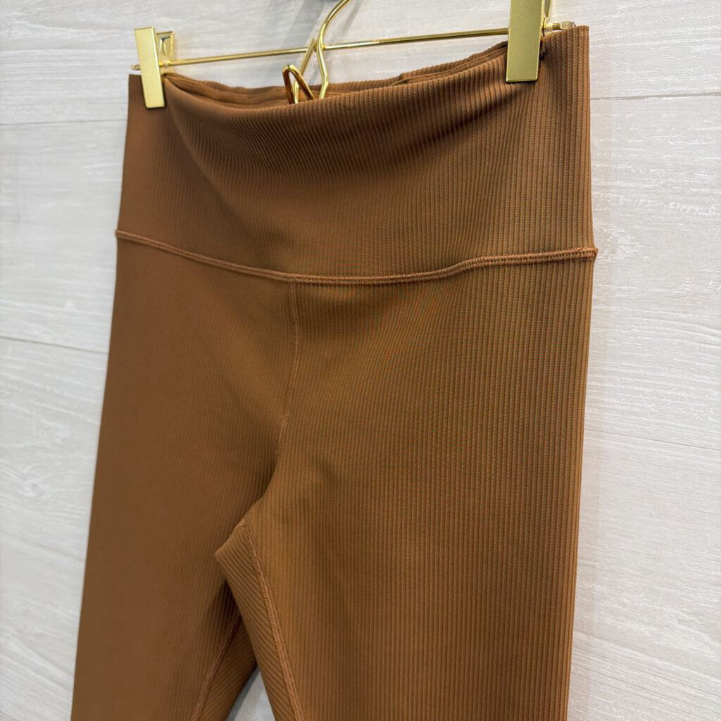 Athleta Brown Ribbed Leggings Small