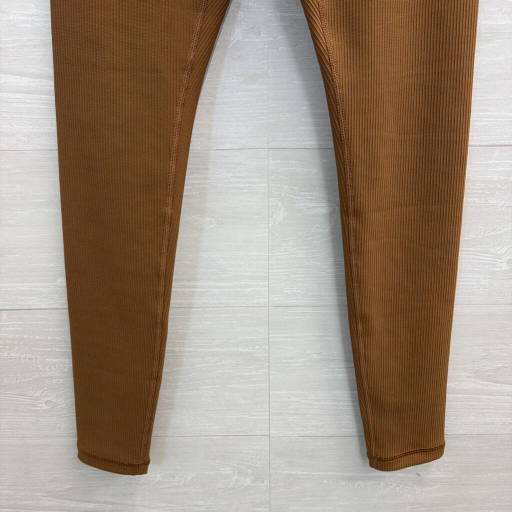 Athleta Brown Ribbed Leggings Small