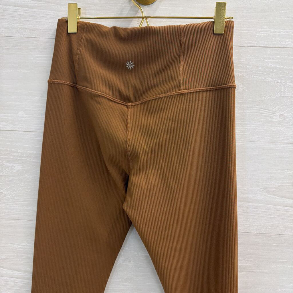 Athleta Brown Ribbed Leggings Small
