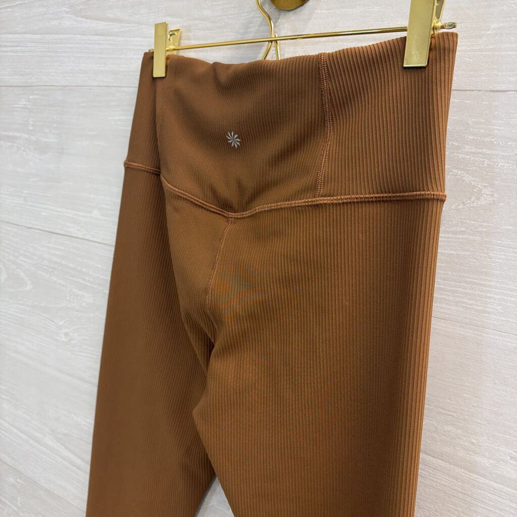 Athleta Brown Ribbed Leggings Small