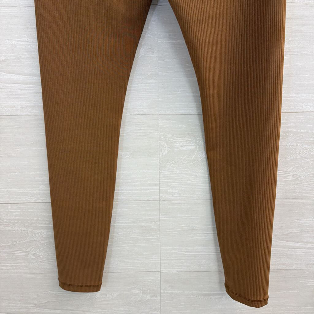 Athleta Brown Ribbed Leggings Small