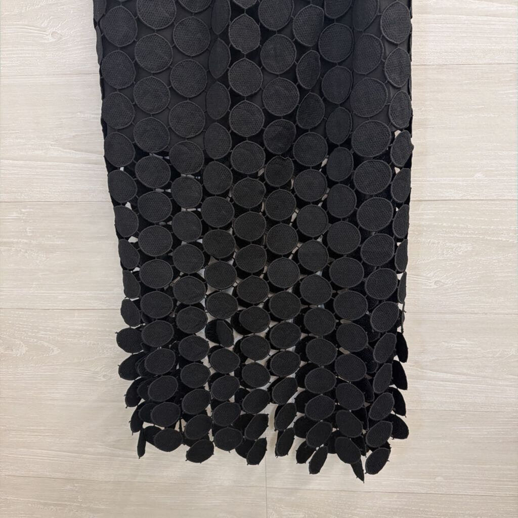 Cicy Bell Black Circle Detail Maxi Skirt Small