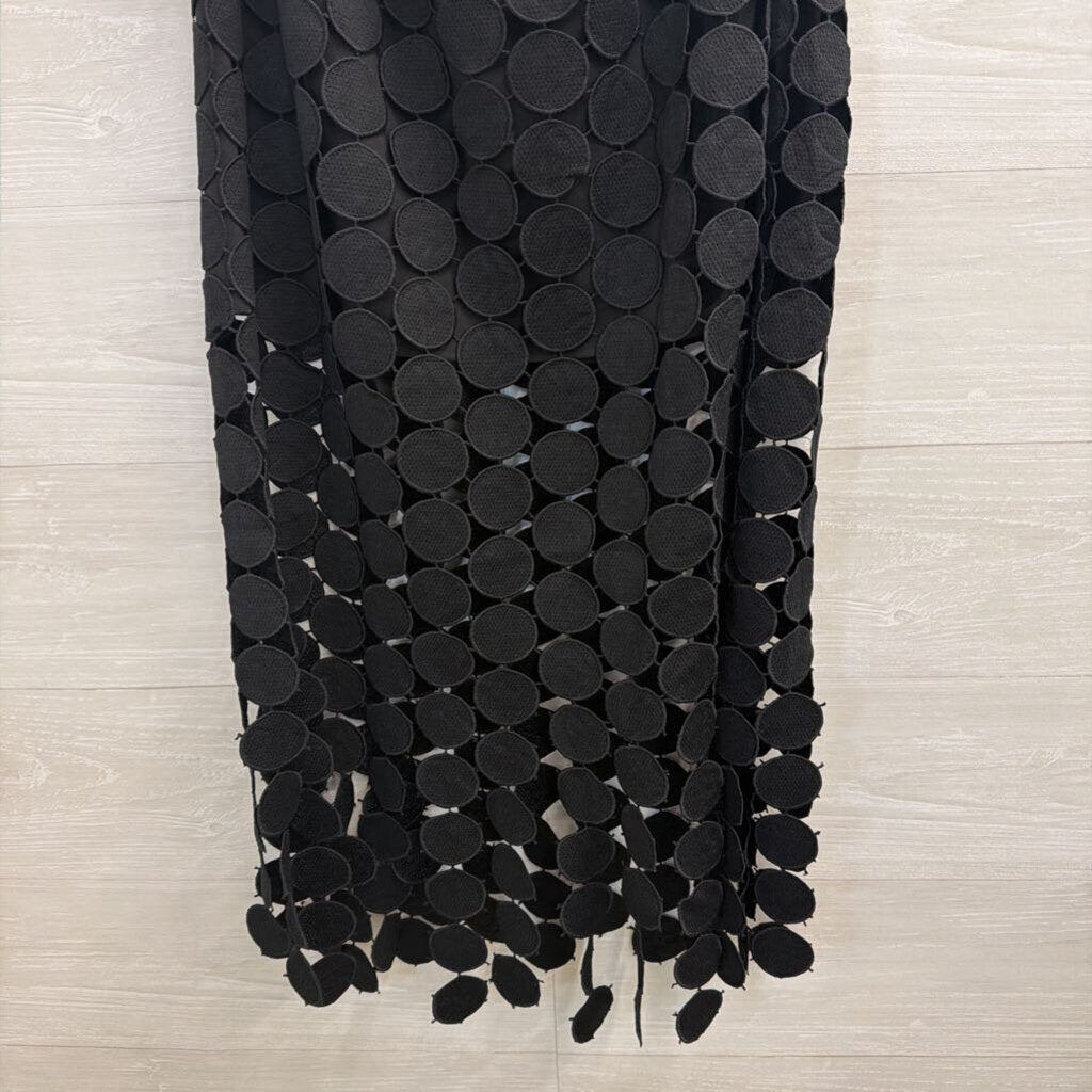 Cicy Bell Black Circle Detail Maxi Skirt Small