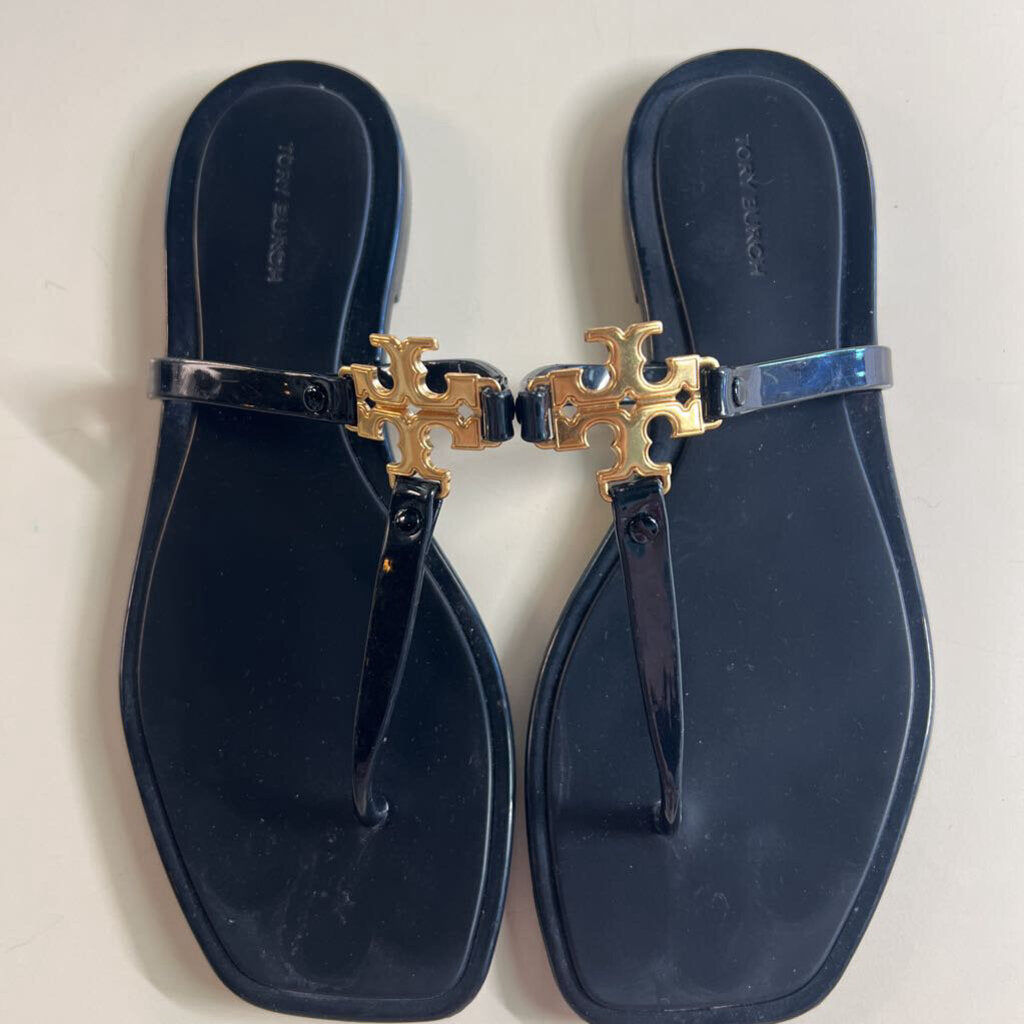 Tory Burch Black Roxanne Jelly Sandals 6