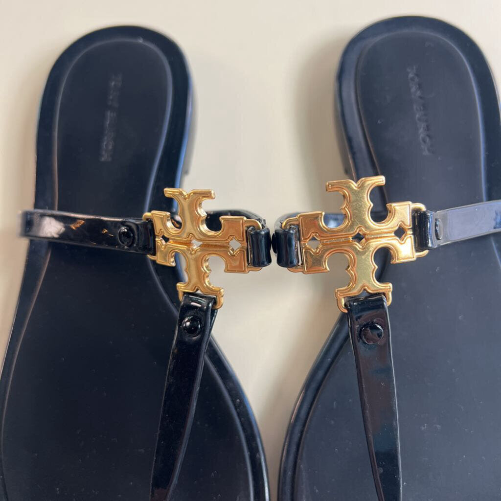 Tory Burch Black Roxanne Jelly Sandals 6