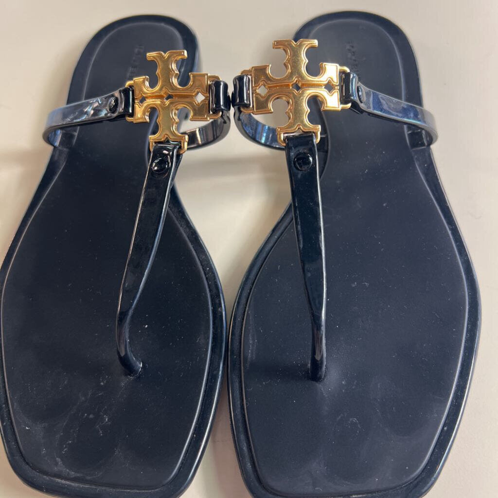 Tory Burch Black Roxanne Jelly Sandals 6
