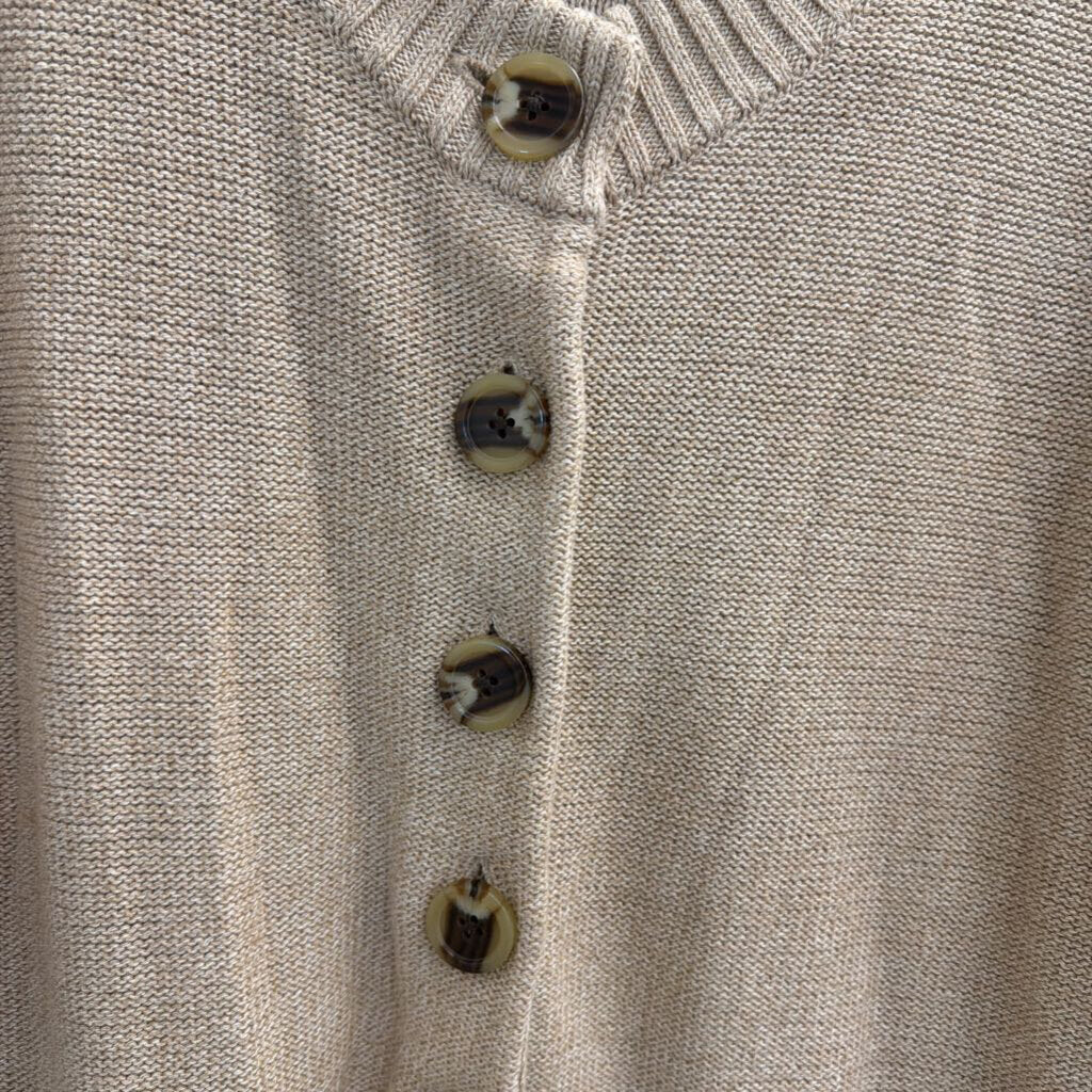 Quince Brown Knit Cardigan Sweater Extra Small