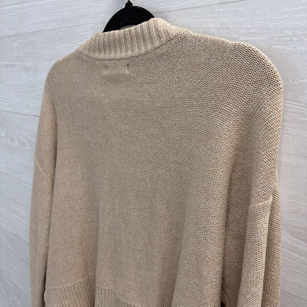 Quince Brown Knit Cardigan Sweater Extra Small