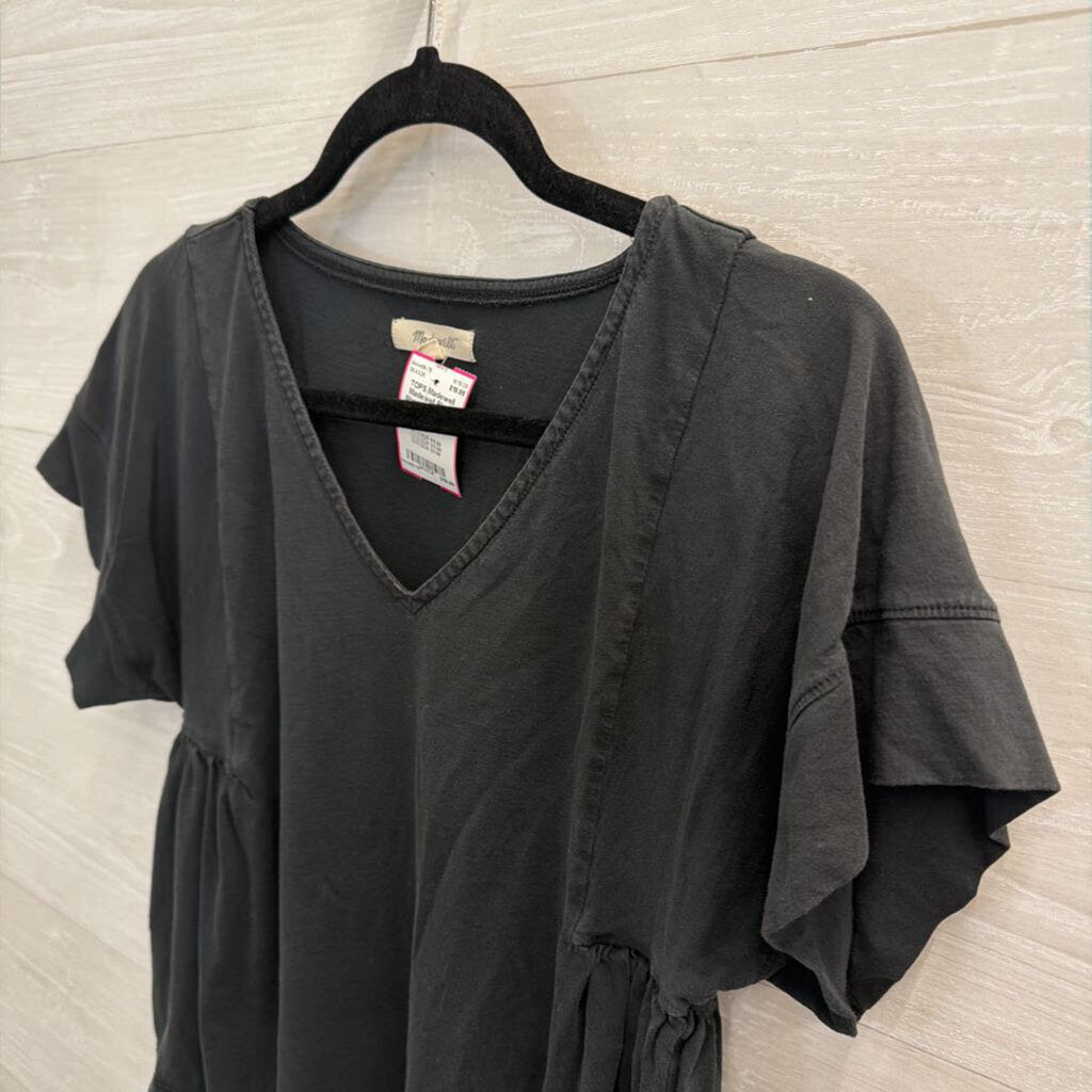 Madewell Black Short Sleeve Top Small