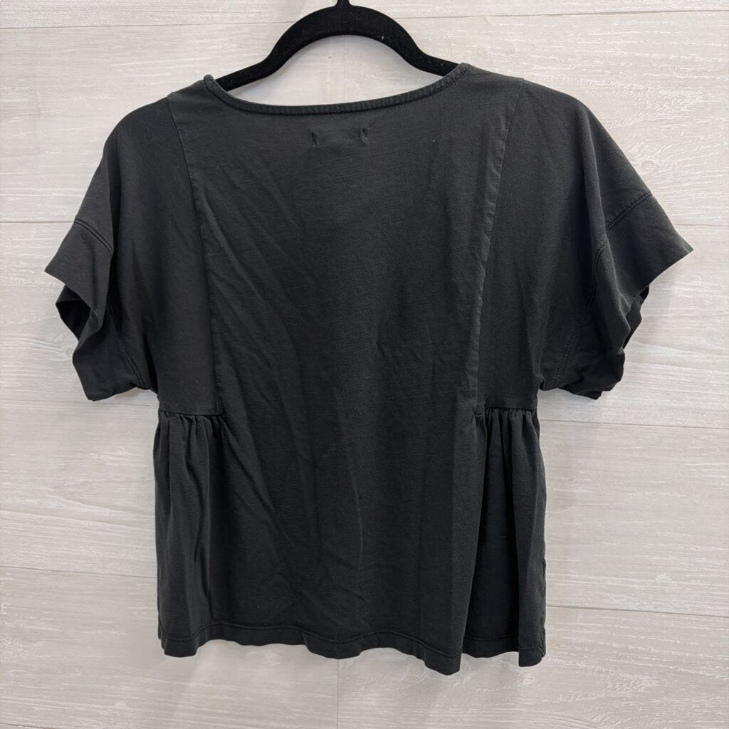 Madewell Black Short Sleeve Top Small
