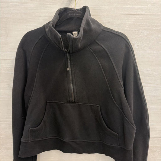 Lululemon Black Scuba Cropped Pullover Medium/ Large