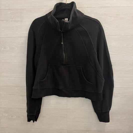 Lululemon Black Scuba Cropped Pullover Medium/ Large