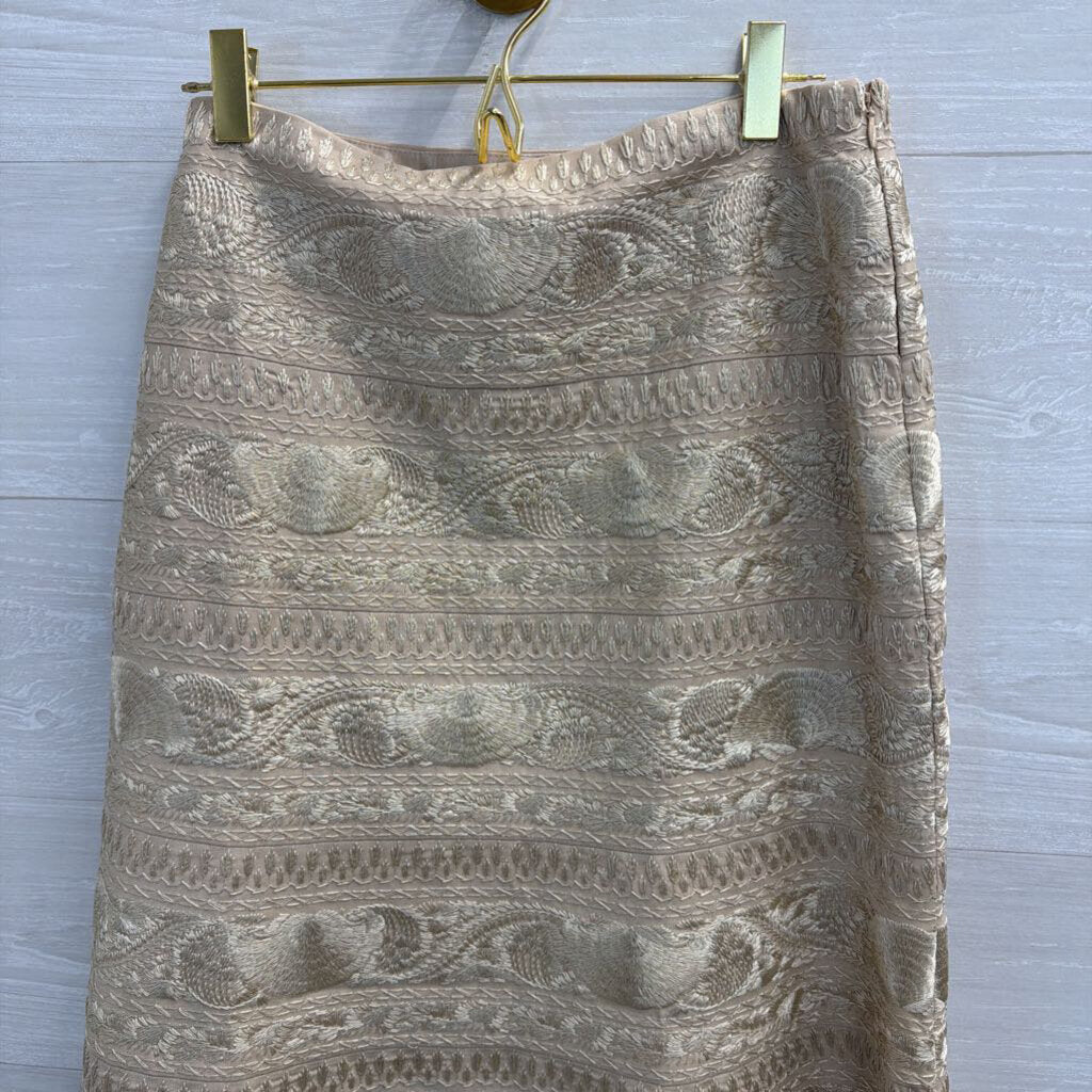 Etcetera Gold Embroidered Skirt 6