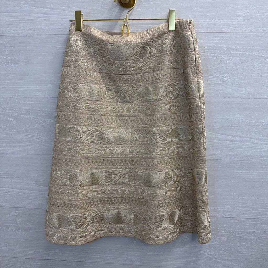 Etcetera Gold Embroidered Skirt 6