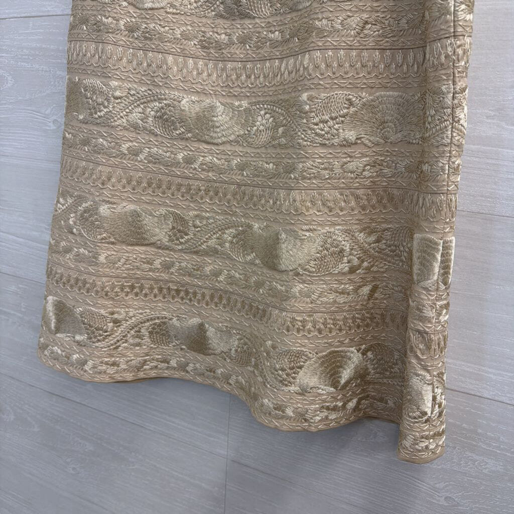 Etcetera Gold Embroidered Skirt 6