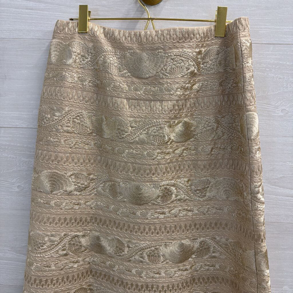 Etcetera Gold Embroidered Skirt 6