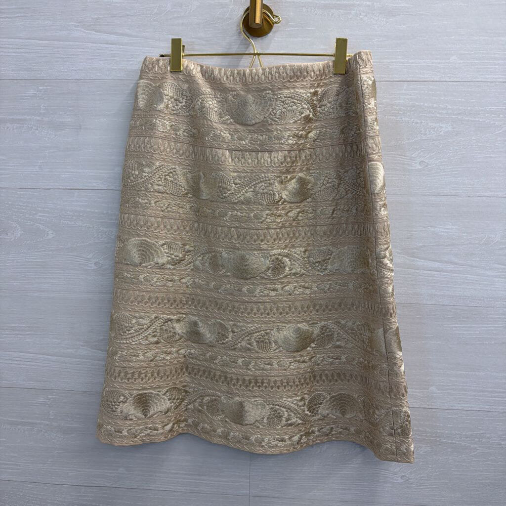 Etcetera Gold Embroidered Skirt 6