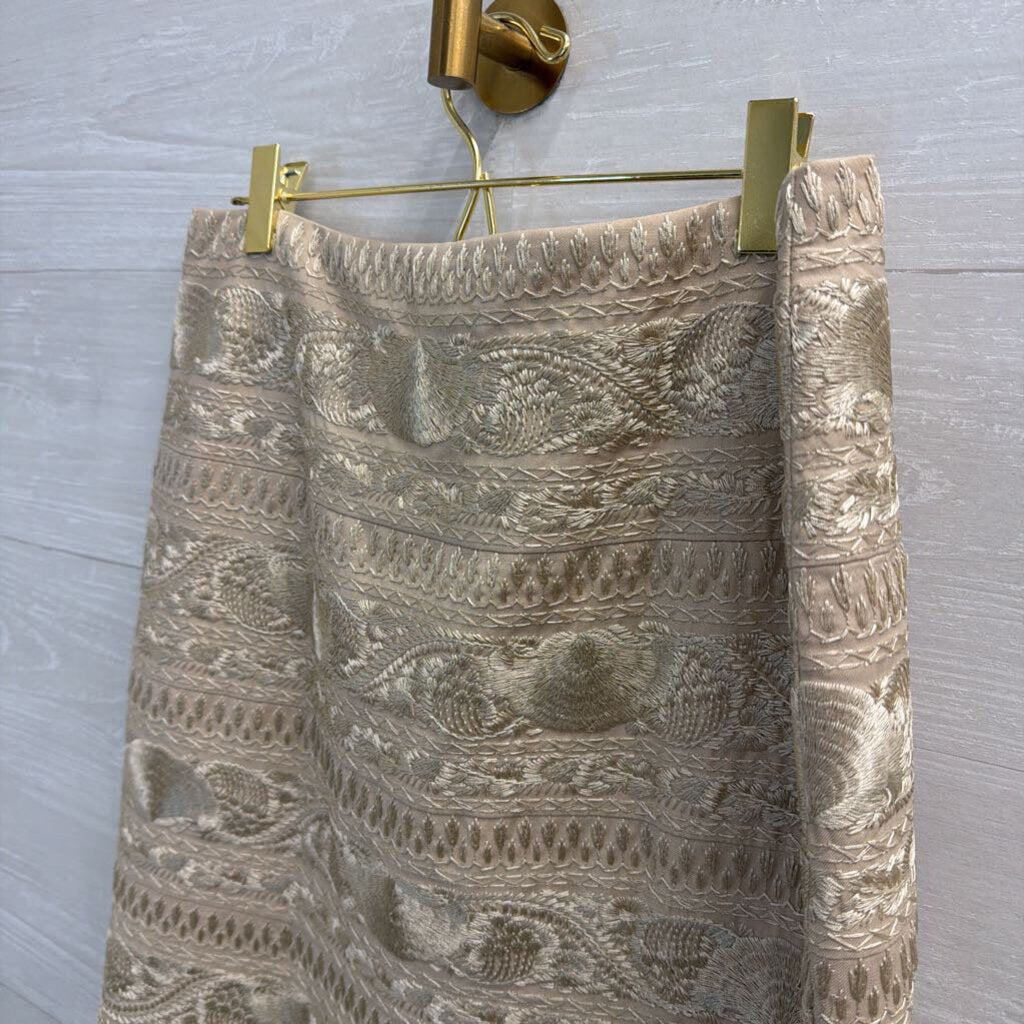 Etcetera Gold Embroidered Skirt 6