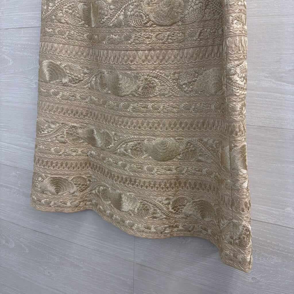 Etcetera Gold Embroidered Skirt 6