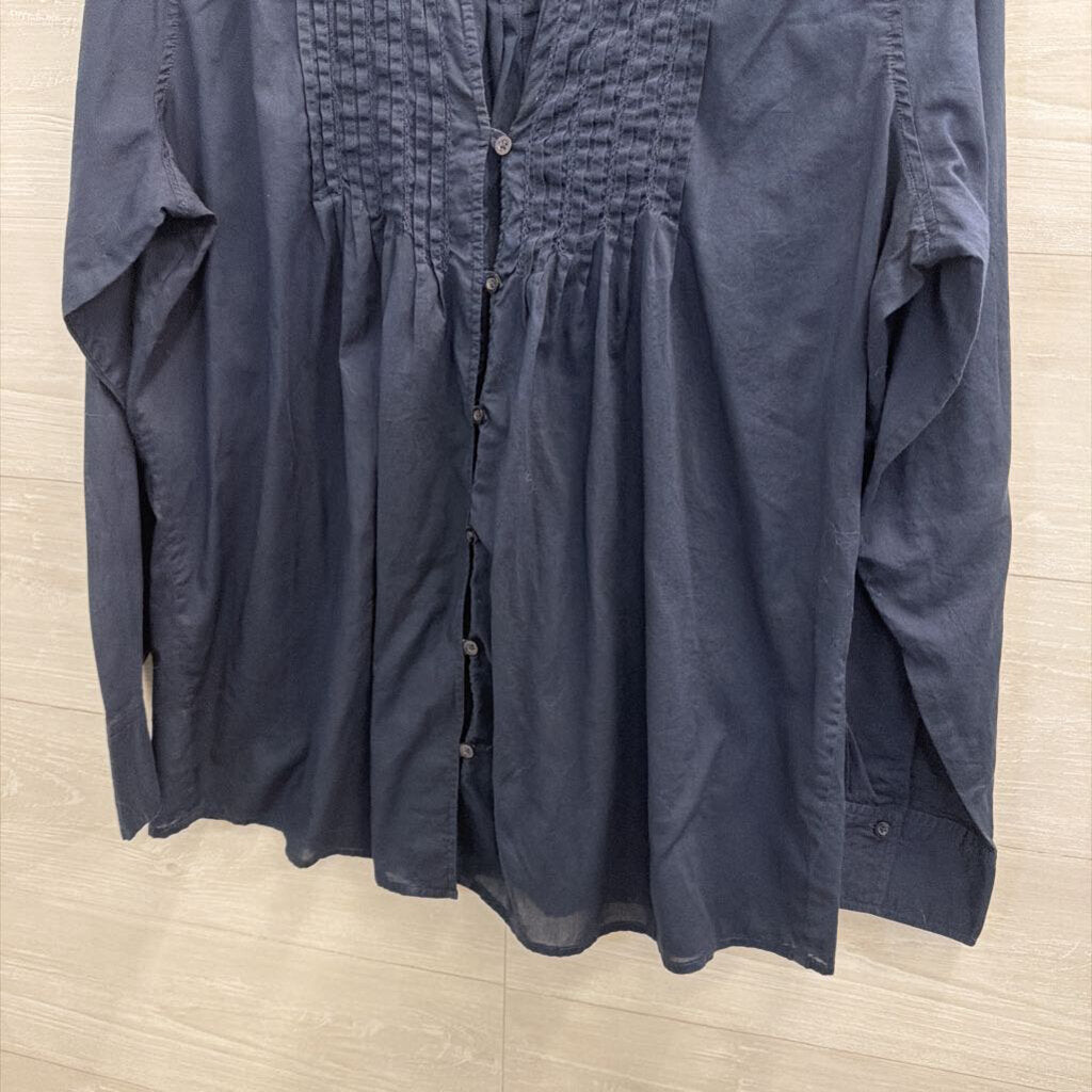 Eddie Bauer Navy Long Sleeve Top Extra Large Tall