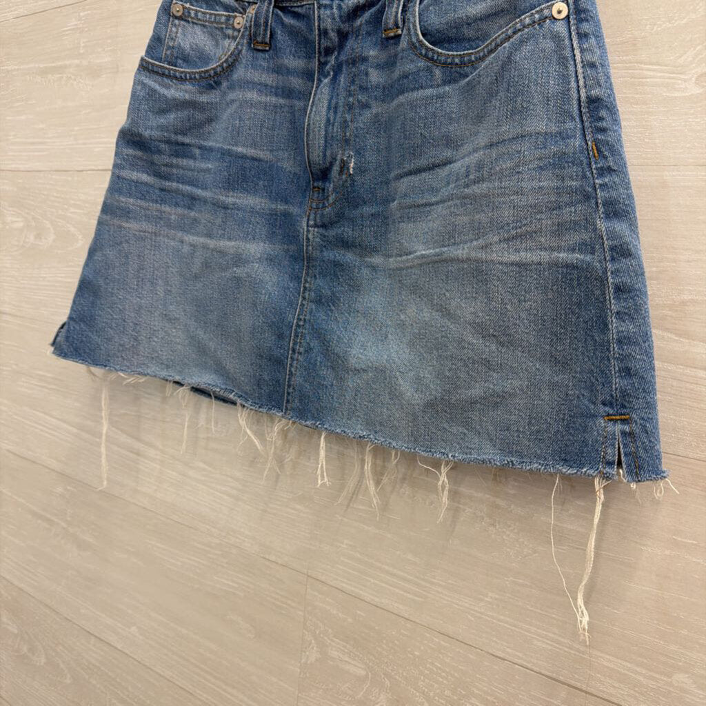 Madewell Medium Wash Denim Skirt 26