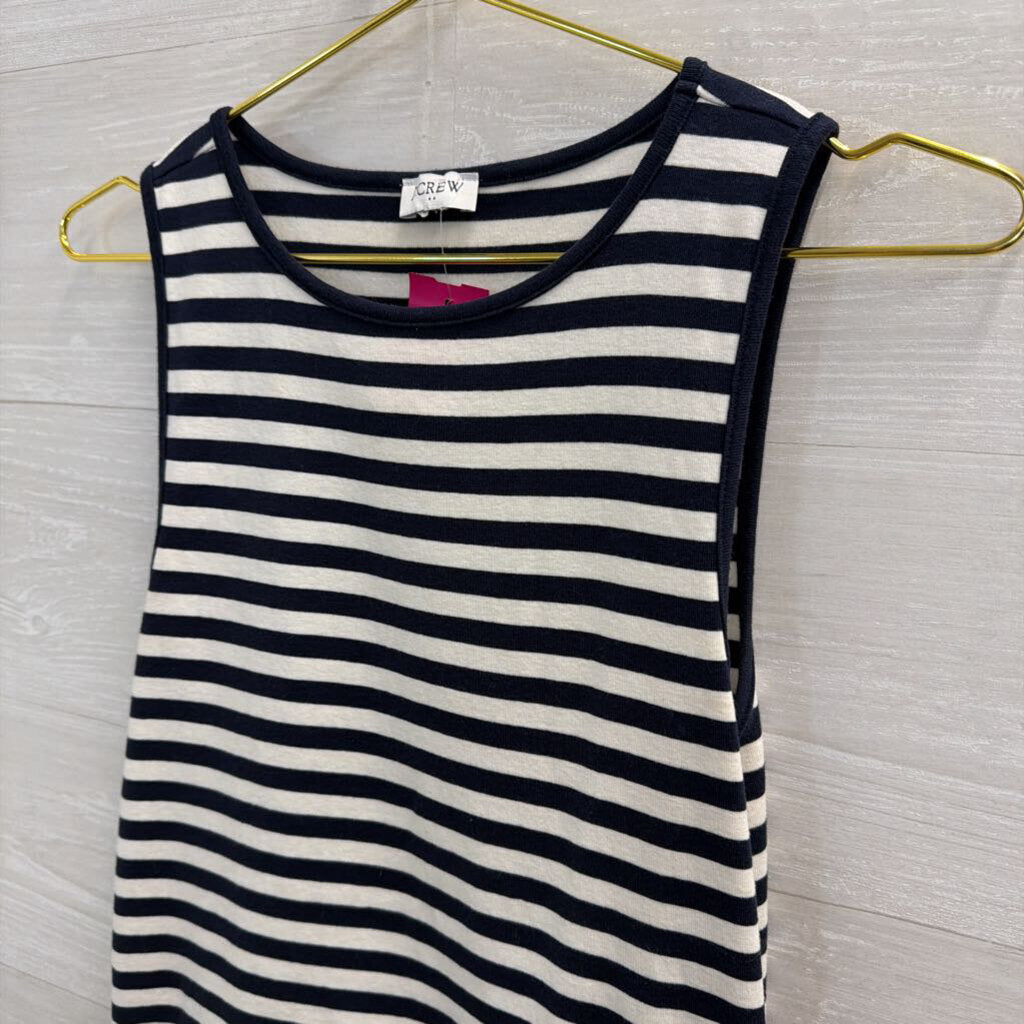 J Crew Navy/ White Striped Tank Top Medium