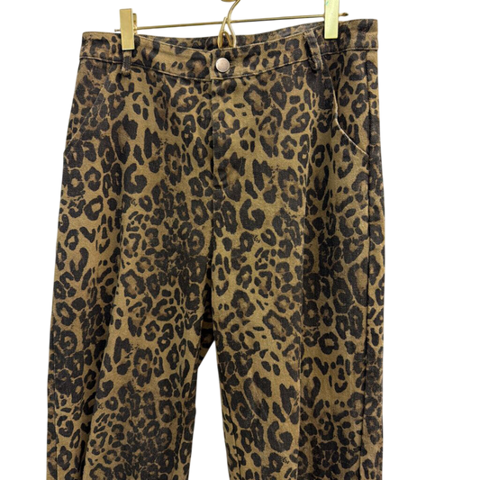 Pretty Garbage Brown/ Black Leopard Print Pants Medium