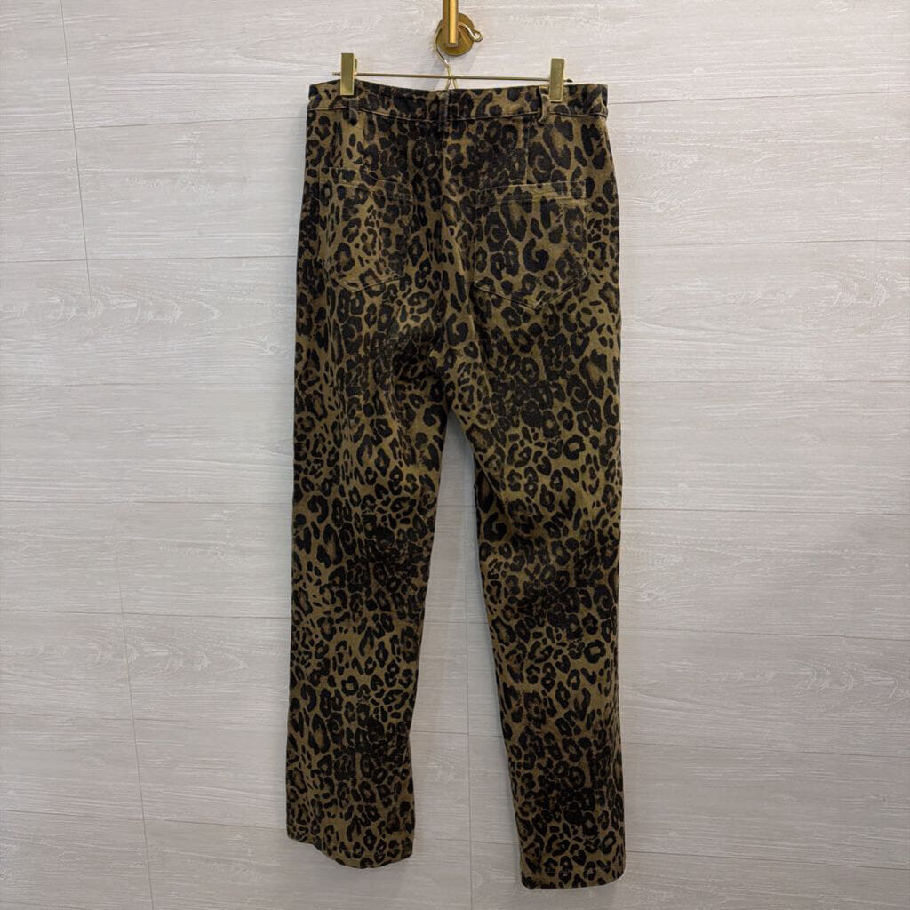 Pretty Garbage Brown/ Black Leopard Print Pants Medium