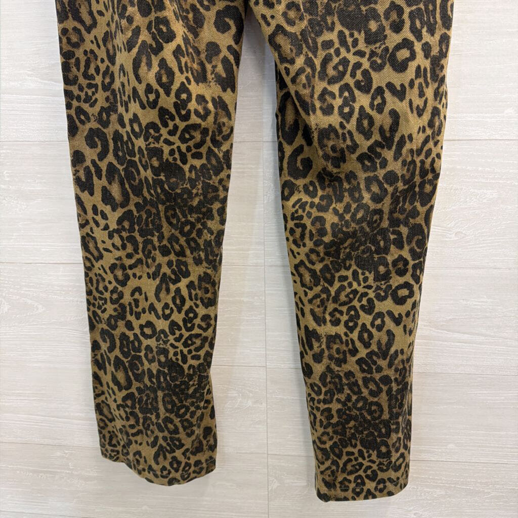 Pretty Garbage Brown/ Black Leopard Print Pants Medium