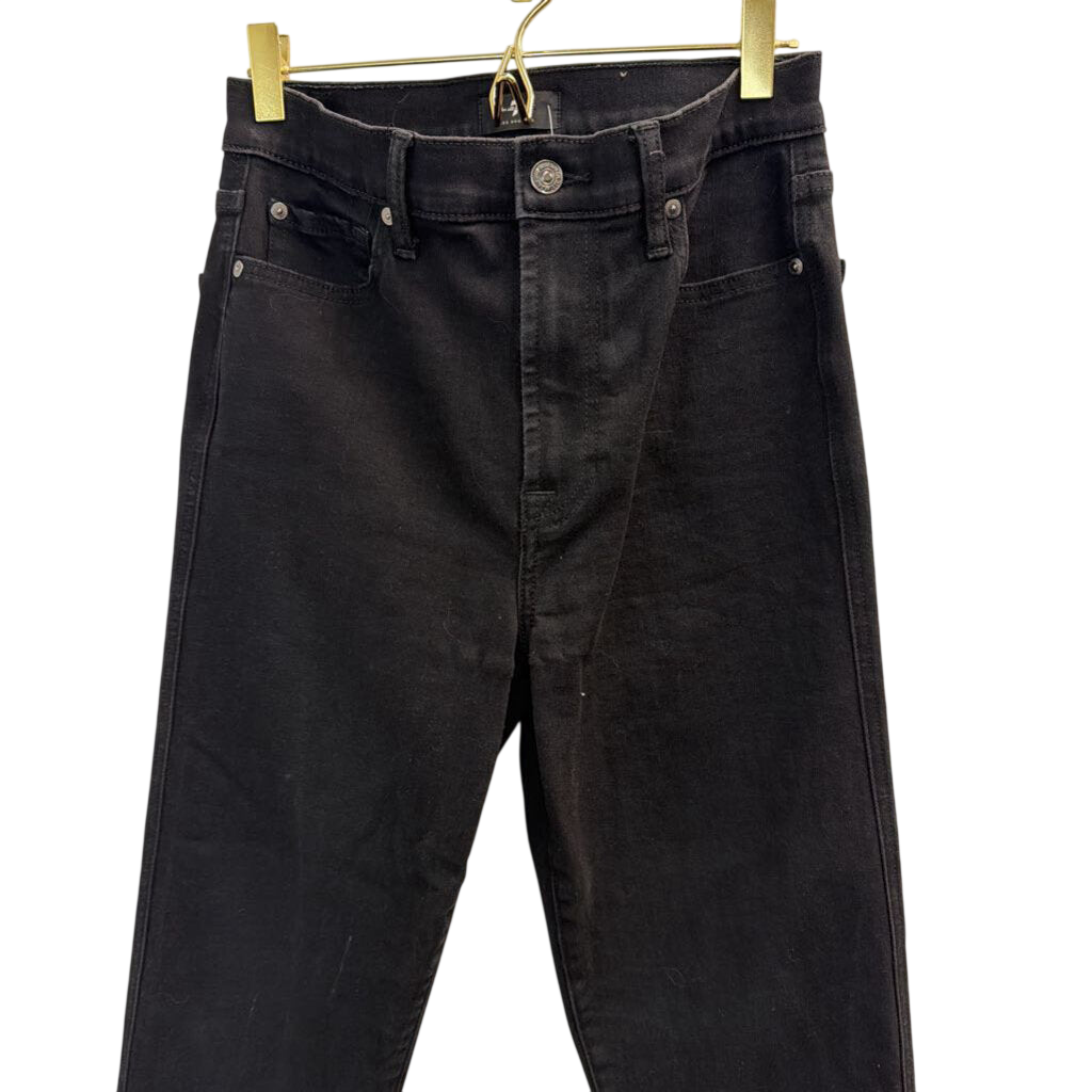 7 For All Mankind Black Skinny Jeans 28