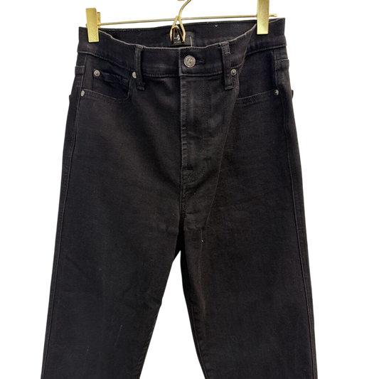 7 For All Mankind Black Skinny Jeans 28