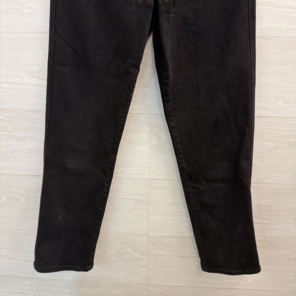 7 For All Mankind Black Skinny Jeans 28