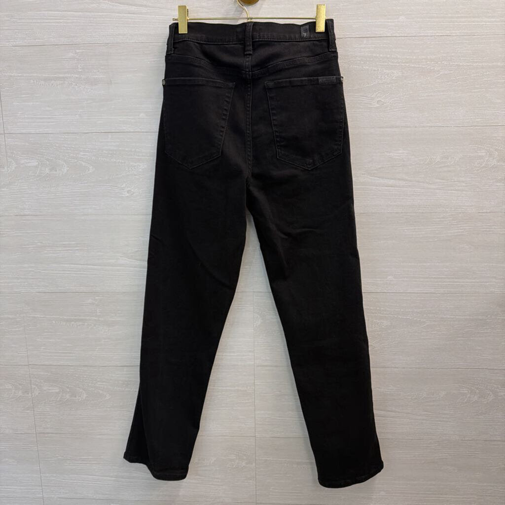 7 For All Mankind Black Skinny Jeans 28