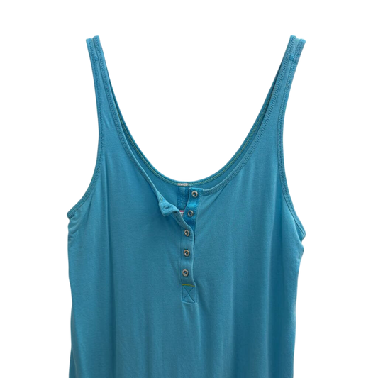 Lululemon Blue Henley Tank Top Medium
