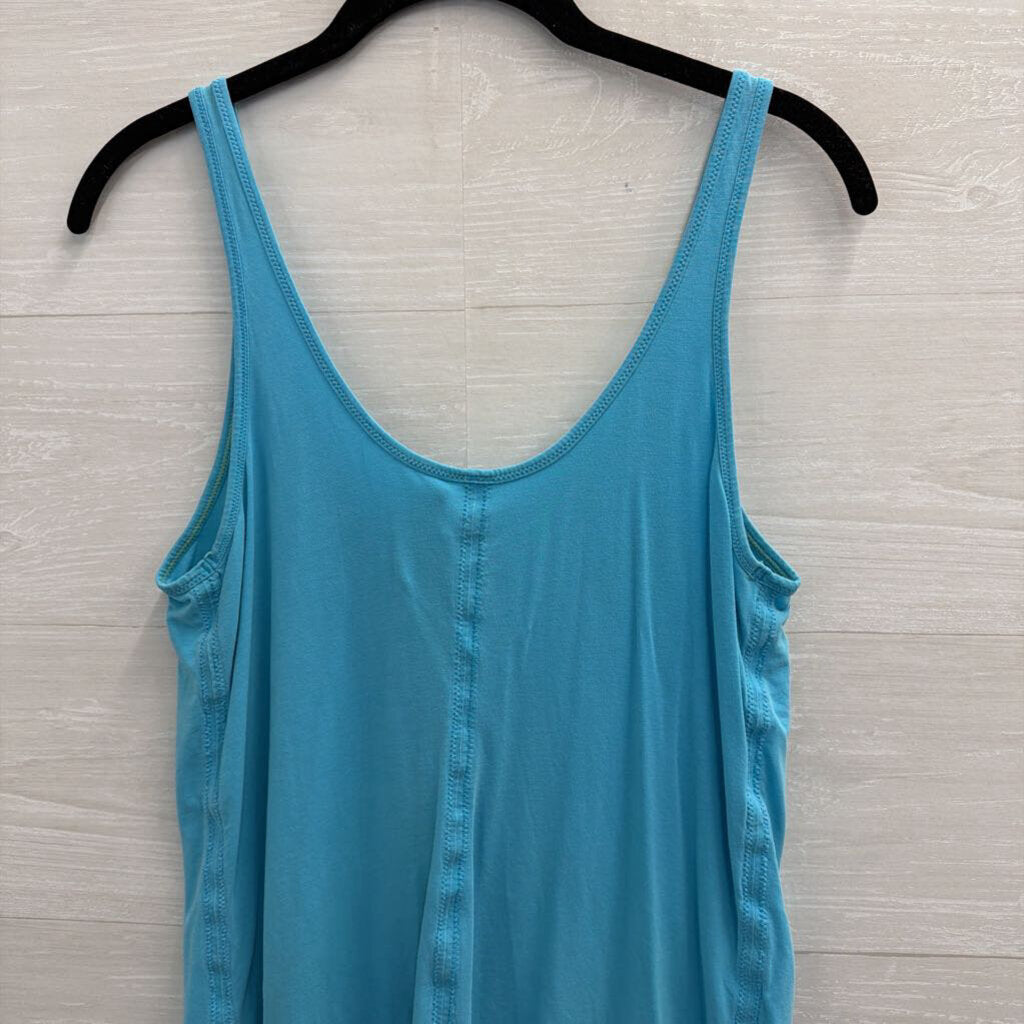Lululemon Blue Henley Tank Top Medium