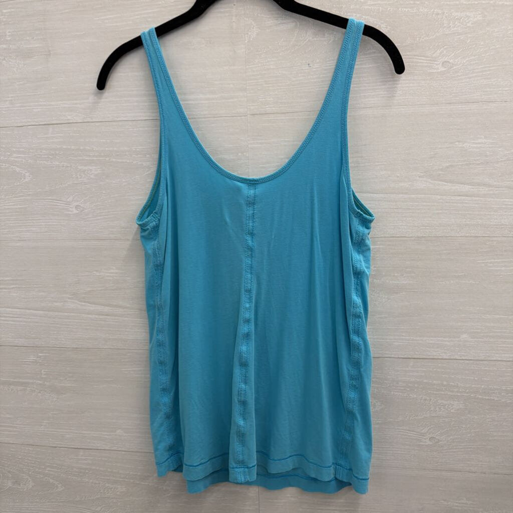 Lululemon Blue Henley Tank Top Medium