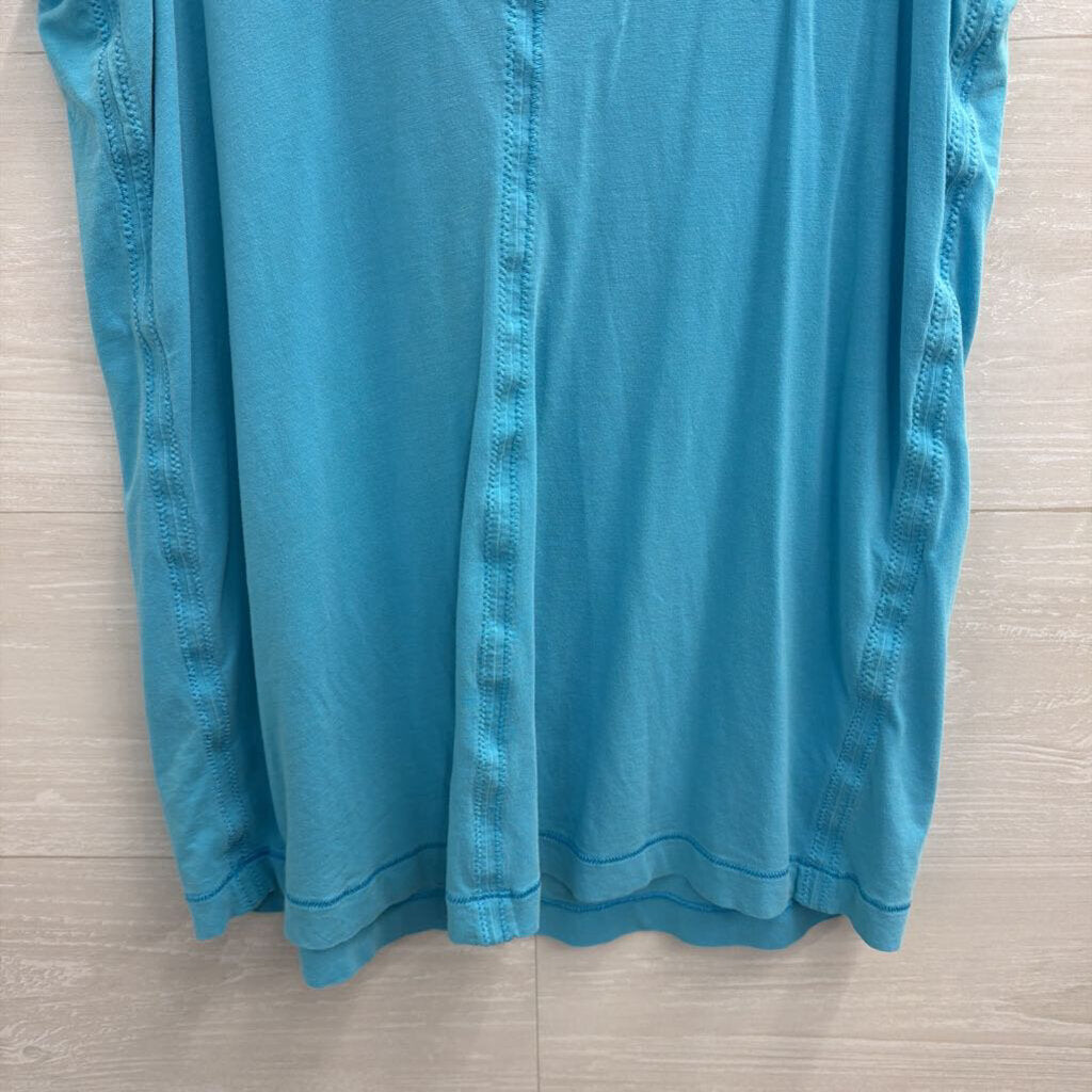 Lululemon Blue Henley Tank Top Medium