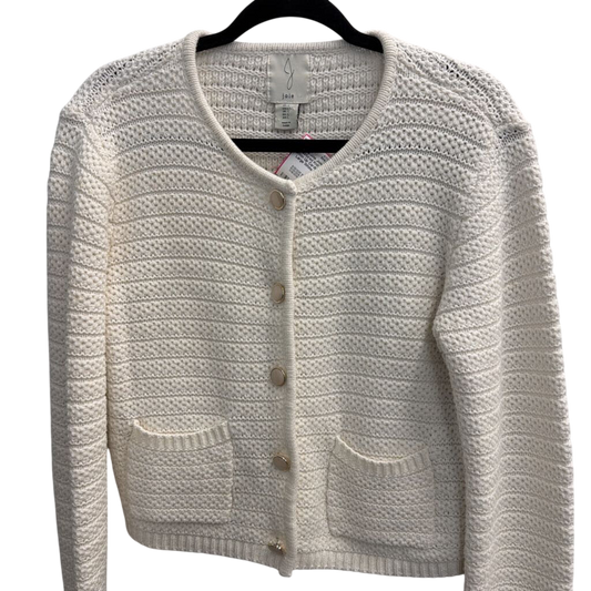 Joie Textured Knit Button Up Cardigan Large