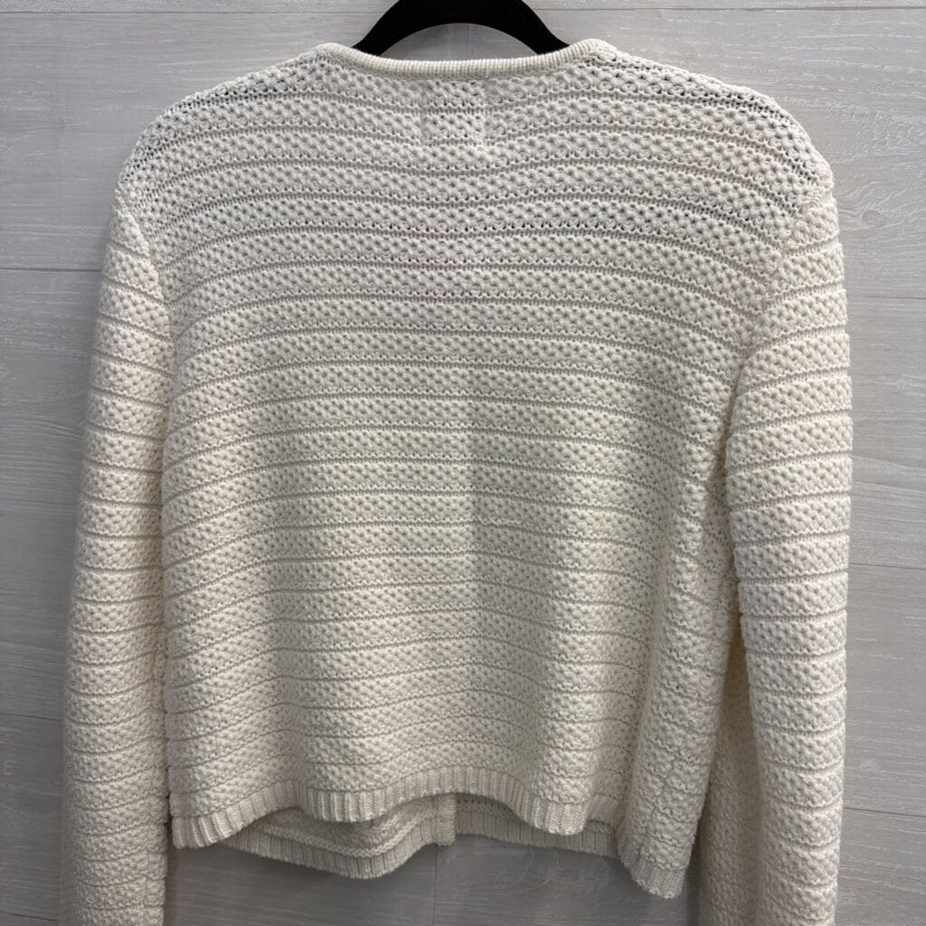 Joie Textured Knit Button Up Cardigan Large