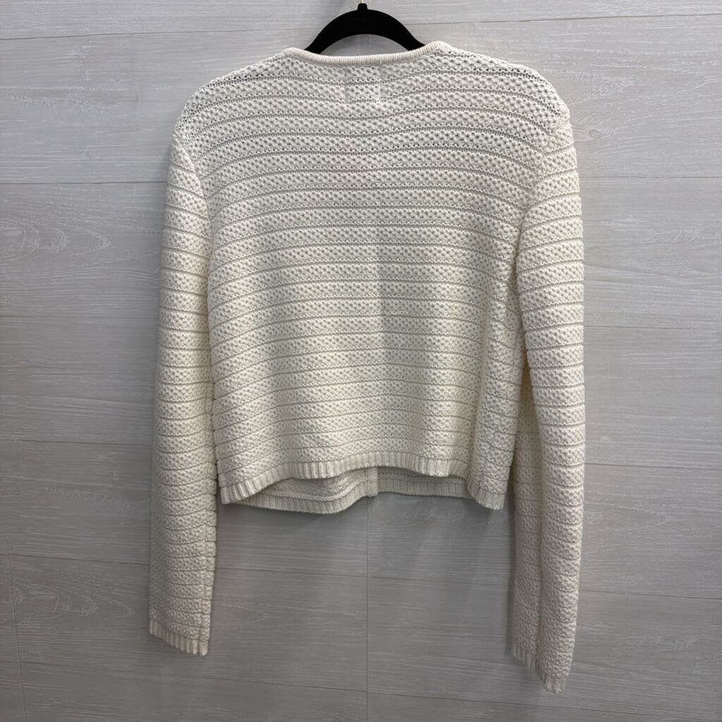 Joie Textured Knit Button Up Cardigan Large